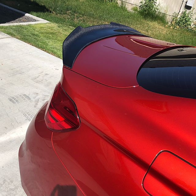 BMW F82 M4 PSM Type Carbon Fiber Rear Boot Spoiler 2014-2019