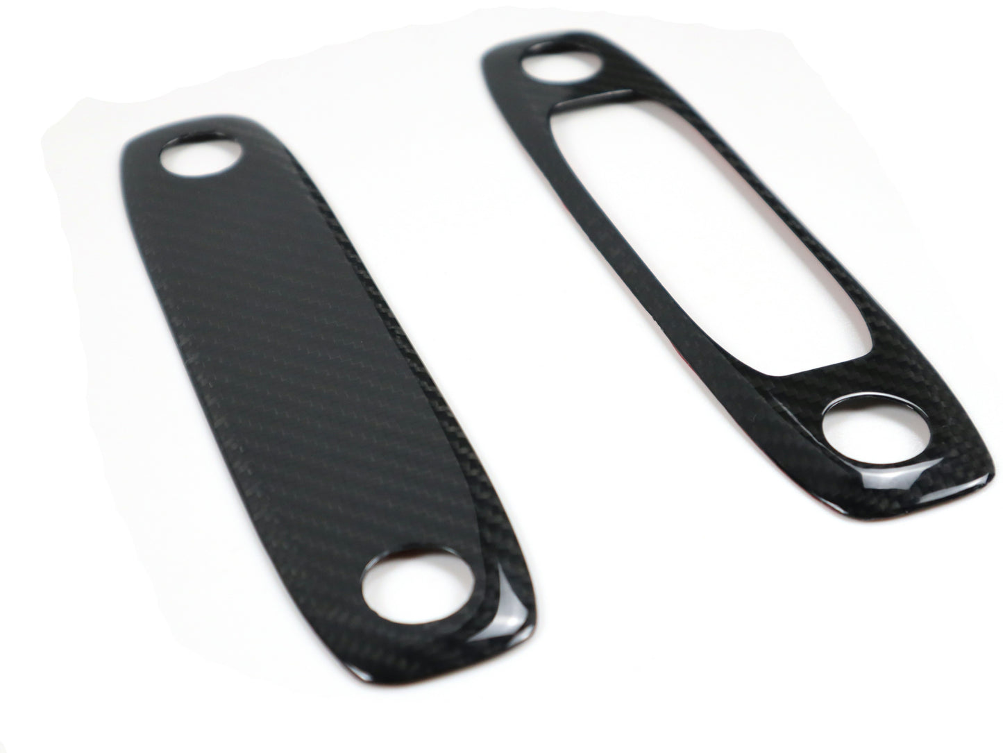 Gloss Dry Carbon Front & Rear Dome Light Covers 2 Pcs For Tesla Model 3 2017-2023