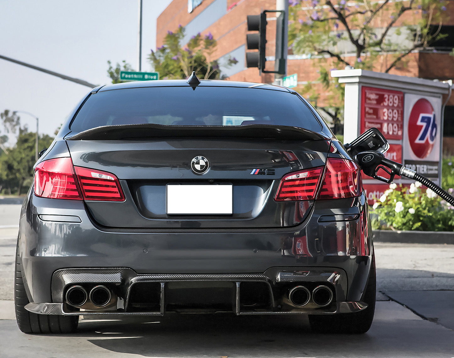 BMW F10 M5 PSM Type Carbon Fiber Rear Spoiler 2010-2016