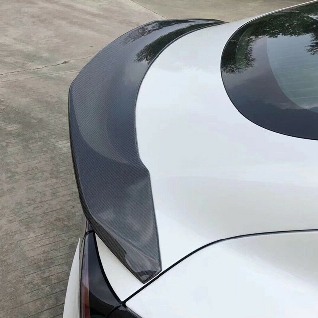 Carbon Fiber V Type Trunk Spoiler For Tesla Model 3 2017+