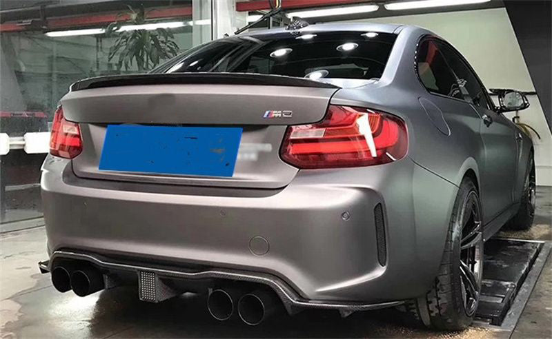 BMW M2 M2C F87 KS Type With LED Carbon Fiber Rear Diffuser 2016-2021