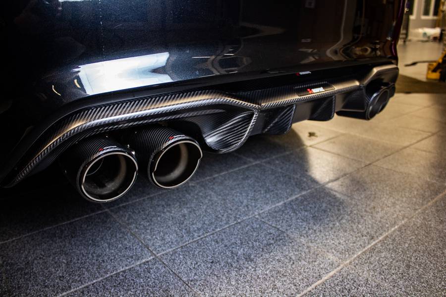 BMW F80 F82 F83 F87 M2 M3 M4 Gloss Carbon Fiber Exhaust Tips(70-92-120MM) 4Pcs Per Sets