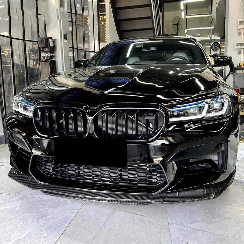 BMW M5 F90 LCI MT Type Carbon Fiber Front Bumper Lip 2021+