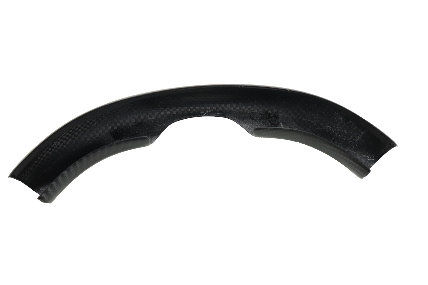Matt Dry Carbon Fiber Steering Wheel Bottom Cap For Tesla Model 3 & Y 2017-2023