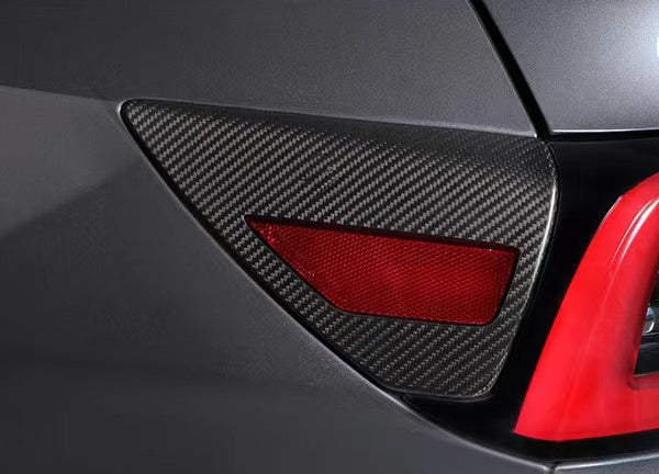 Dry Carbon Fiber Charger Port Cover For Tesla Model 3 & Y 2017-2023