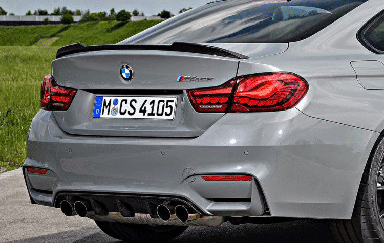 BMW F82 M4 CS Type Carbon Fiber Rear Trunk Spoiler Wing 2014-2019