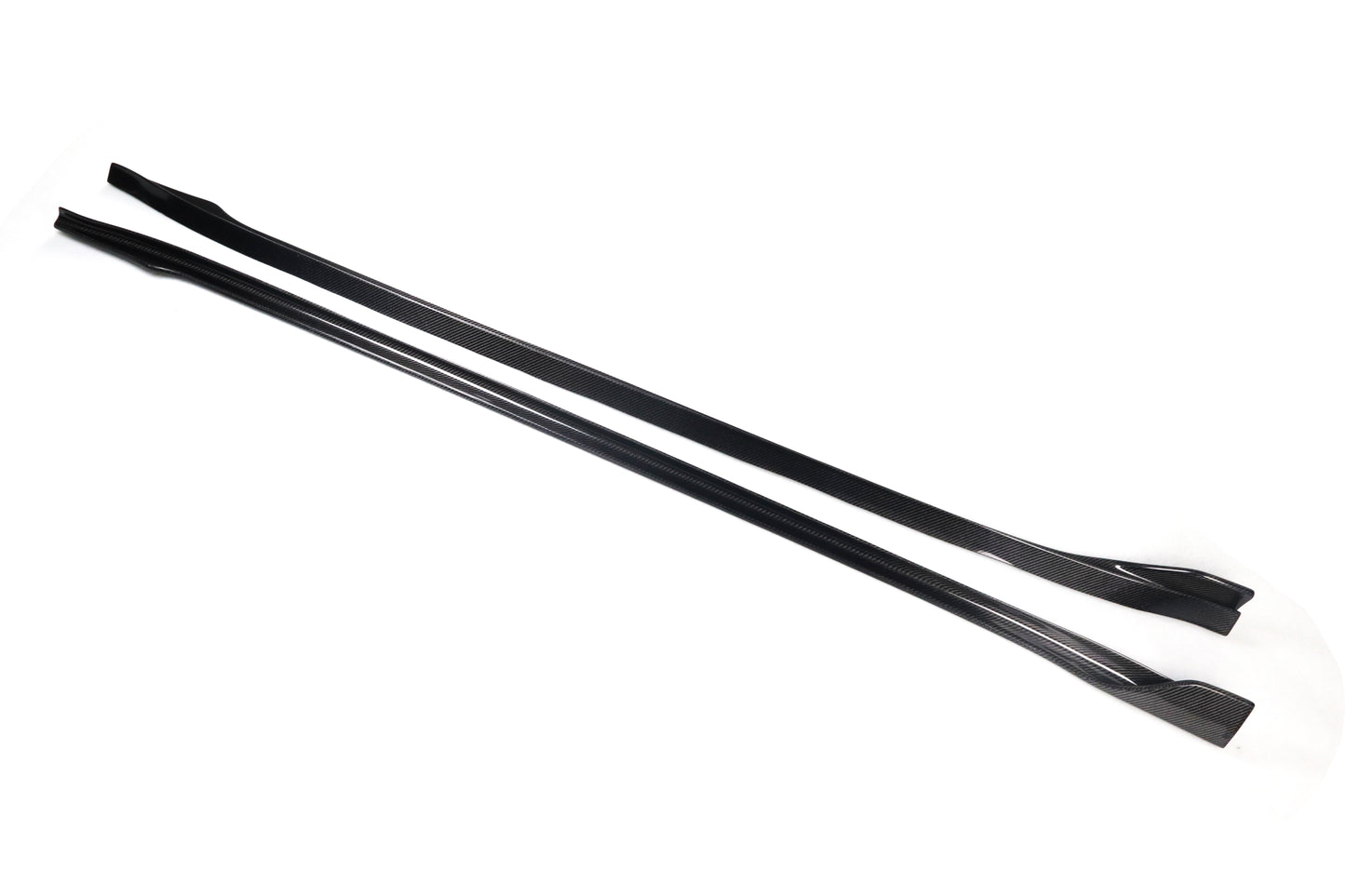 V Type Carbon Fiber Side Skirts For Tesla Model 3 2017+