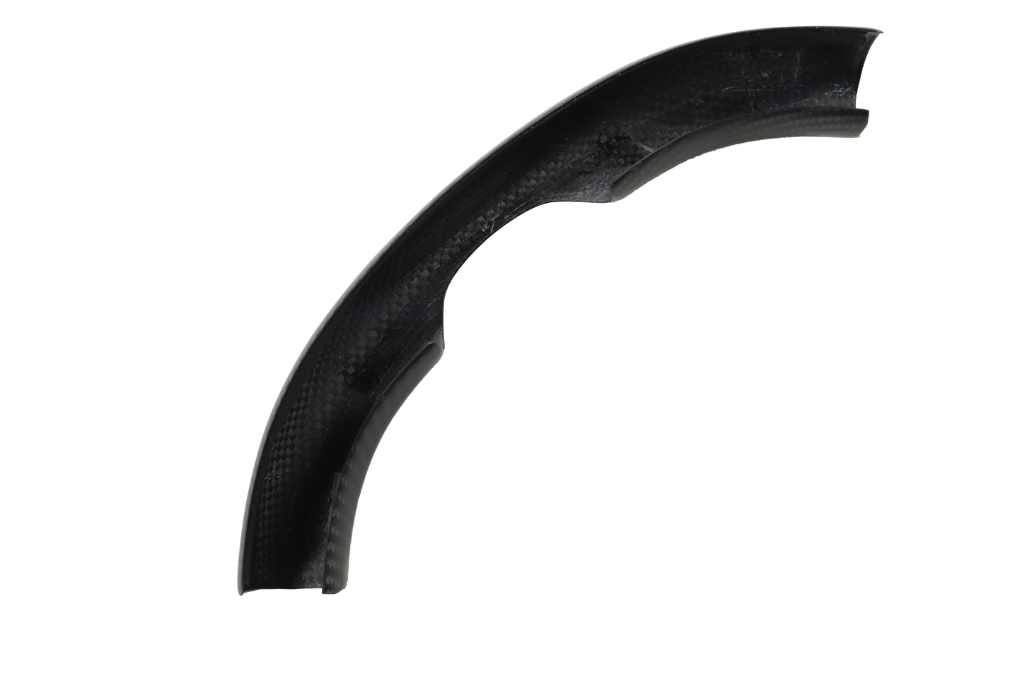 Matt Dry Carbon Fiber Steering Wheel Bottom Cap For Tesla Model 3 & Y 2017-2023