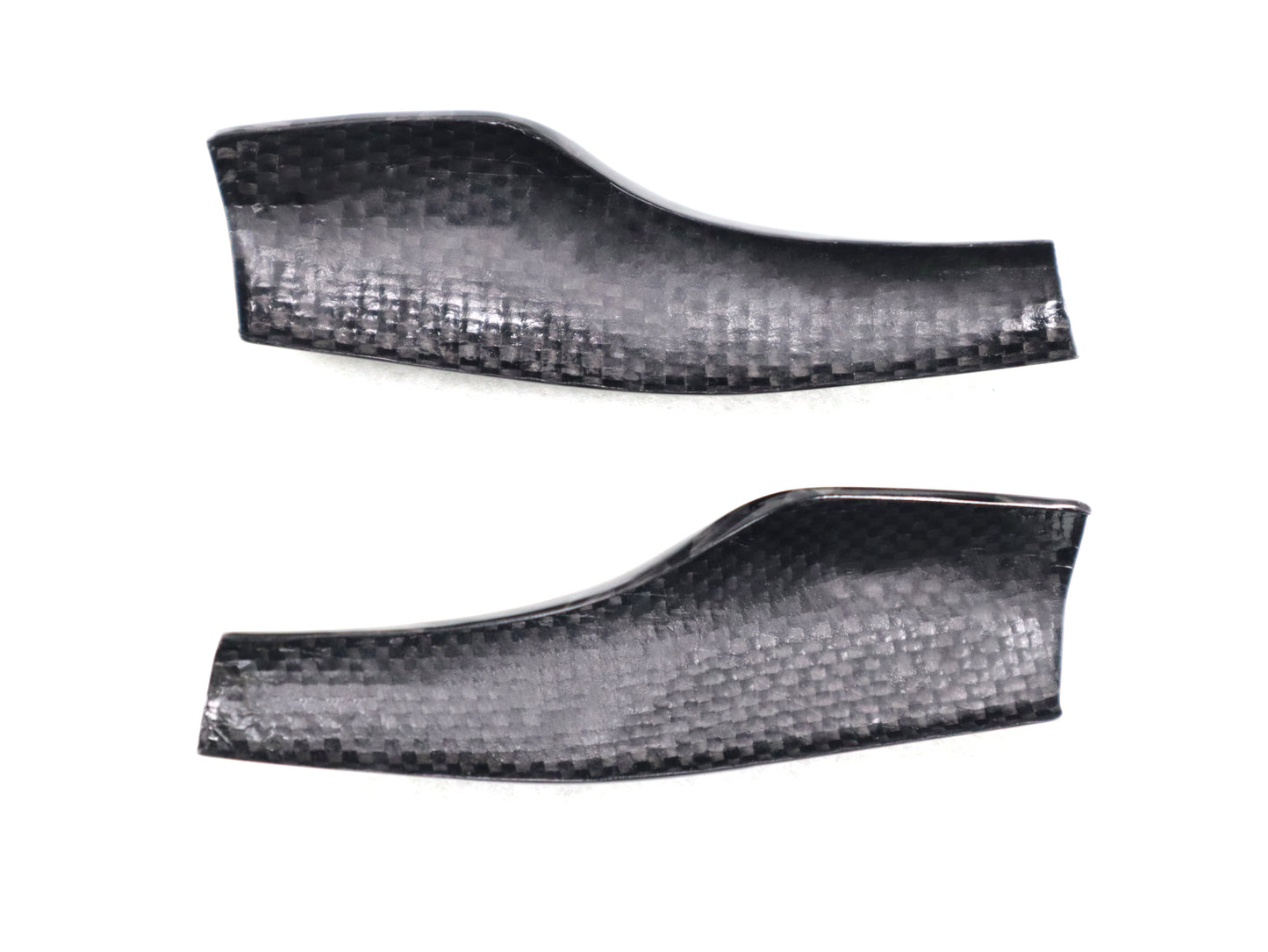 Gloss Forged Dry Carbon Fiber Shift Stalk Covers 2 Pcs For Tesla Model 3 & Y 2017-2023