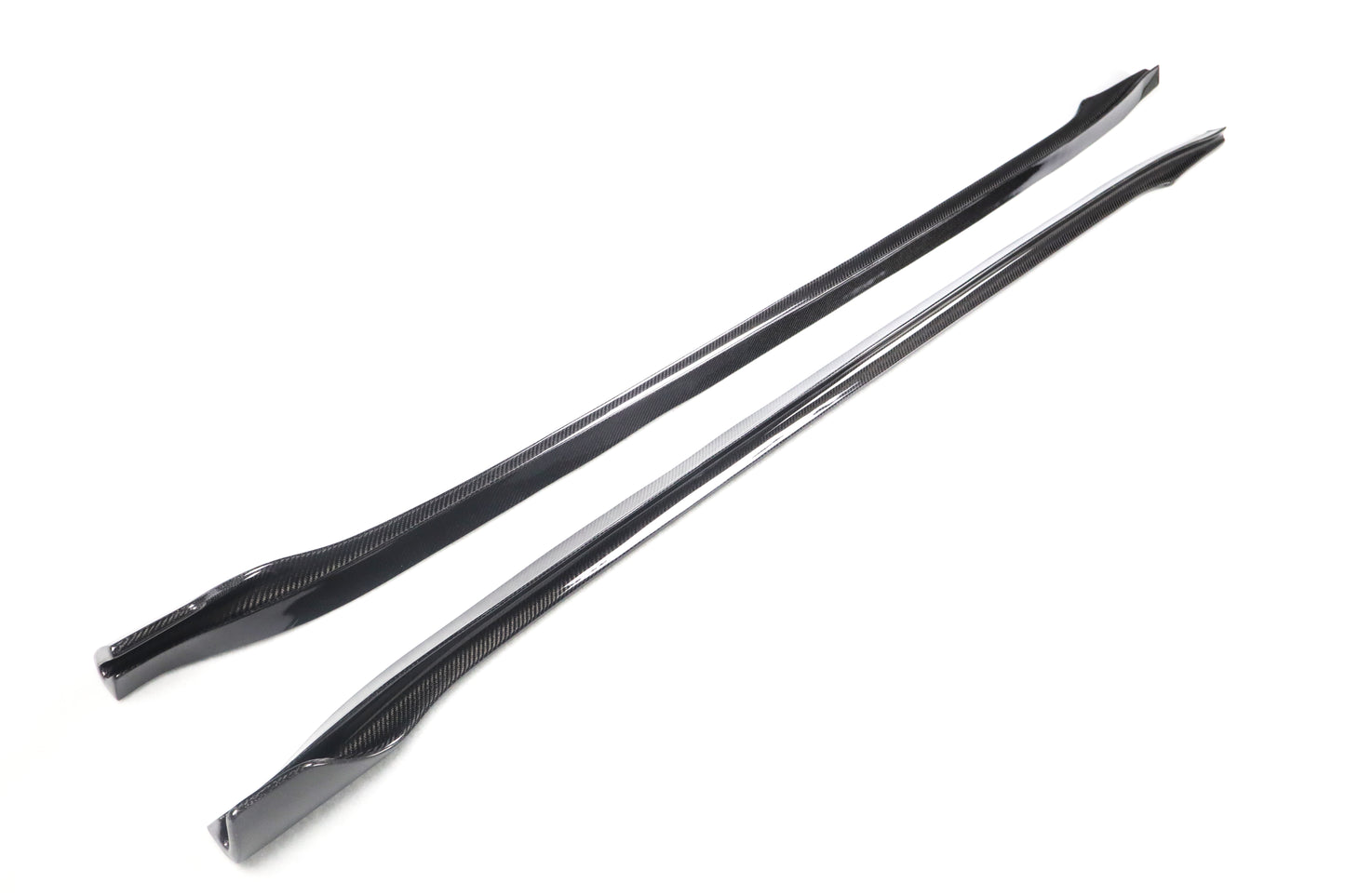 V Type Carbon Fiber Side Skirts For Tesla Model 3 2017+