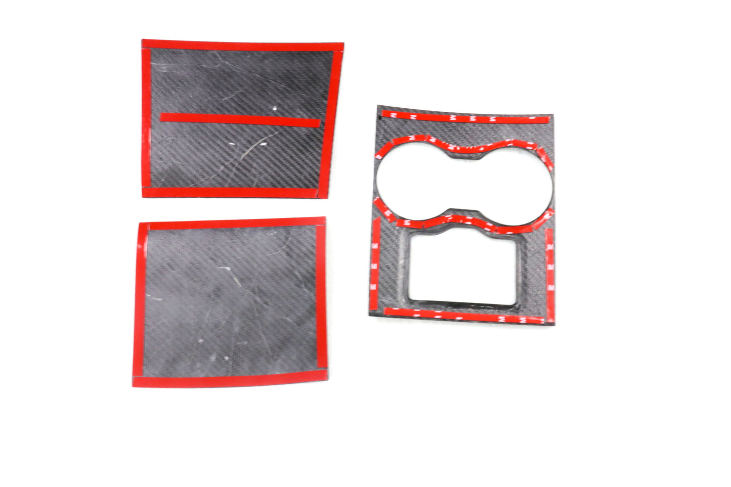 2017-2020 Model 3 & Y Gloss Dry Carbon Fiber Center Console Cover 3Pcs