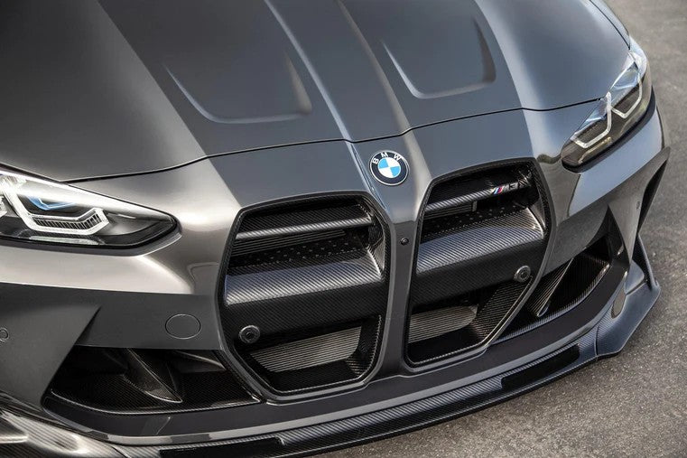 BMW G80 G82 G83 M3 M4 V Type Dry Carbon Fiber Front Grille 2021+
