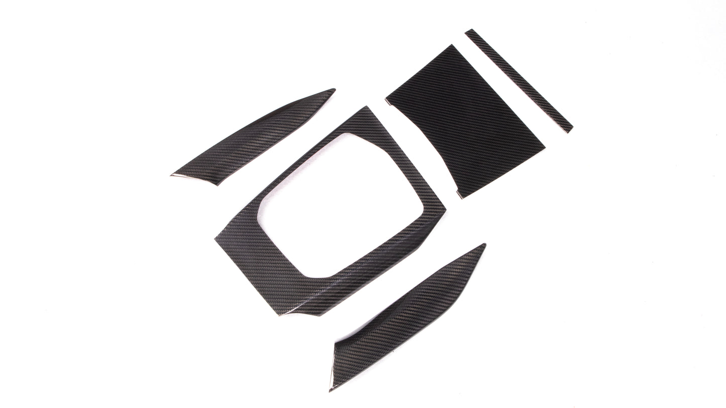 BMW G80 G82 G83 M3 M4 Dry Carbon Fiber Center Consoles Trims 5Pcs 2021+