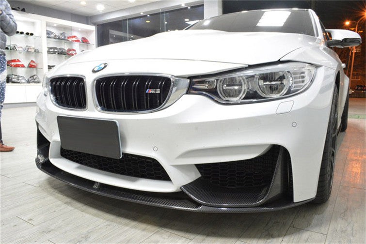 BMW F80 F82 F83 M3 M4 MP Type Carbon Fiber Front Bumper Lip 2014-2019
