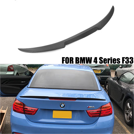 BMW F83 M4 V Type Carbon Fiber Rear Spoiler 2014-2019