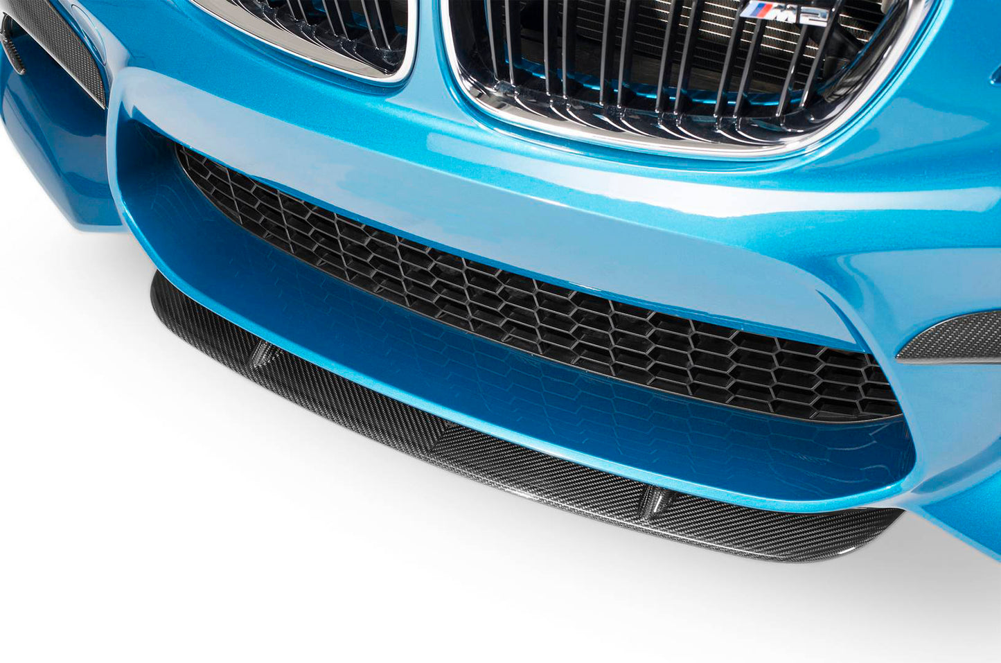 BMW M2 F87 Center Carbon Fiber Front Bumper Lip 2016-2021