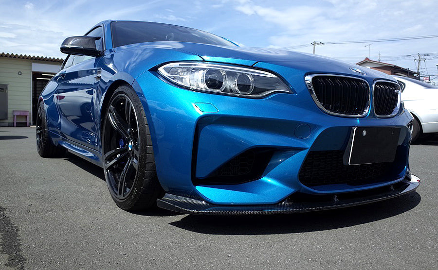 BMW M2 F87 3D Type Carbon Fiber Front Bumper Lip 2016-2021