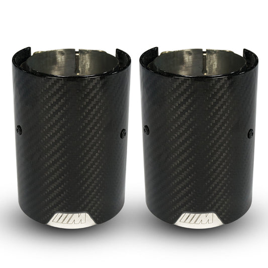 BMW F80 F82 F83 F87 M2 M3 M4 Carbon Fiber Exhaust Tips(70-92-120MM) 4Pcs Per Sets