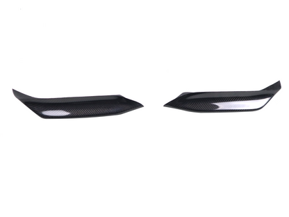 BMW F80 F82 F83 M3 M4 Carbon Fiber Front Bumper Upper Flaps Trims 2014-2019