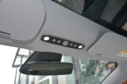 Gloss Dry Carbon Fiber Dome Light Covers For Tesla Highland Model 3 2023+