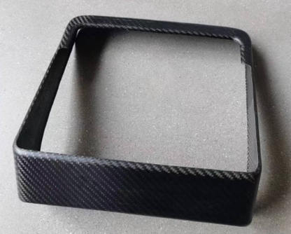 Matt Dry Carbon Fiber Backseat Vent Cover For Tesla Highland Model 3 2023+