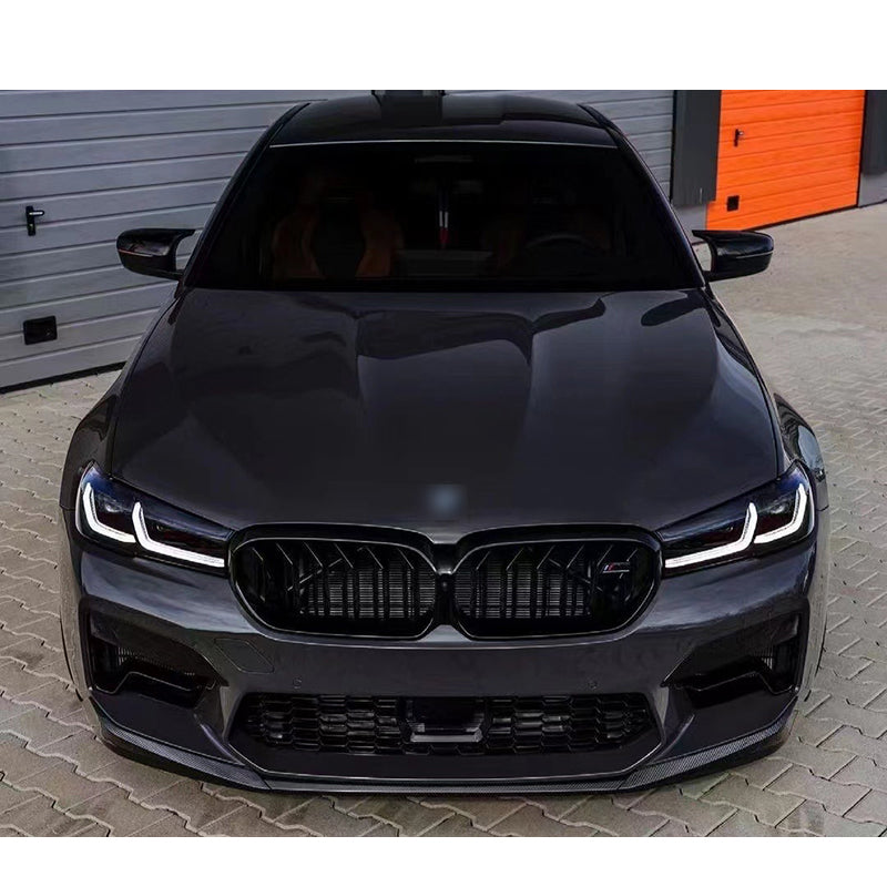 BMW M5 F90 LCI MP Type Carbon Fiber Front Bumper Lip 2021+