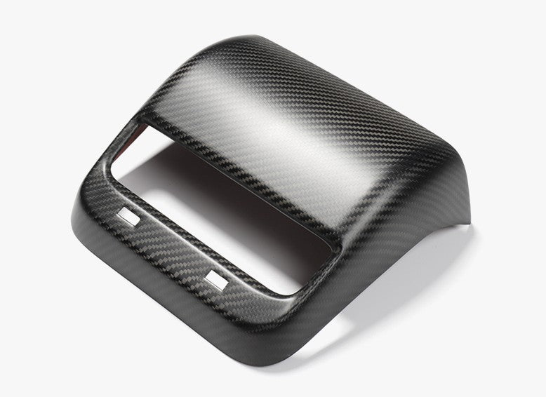 For Tesla Model 3 & Y Matt Dry Carbon Fiber Backseat Vent Cover 2017-2023