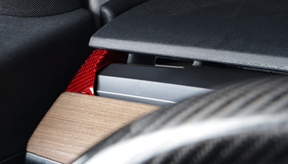 Dry Carbon Fiber Dashboard Side Trims For Tesla Model 3 2017-2023