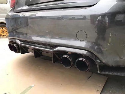 BMW M2 M2C F87 V Type Carbon Fiber Rear Diffuser 2016-2021