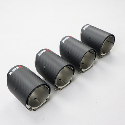 BMW F80 F82 F83 F87 M2 M3 M4 Gloss Carbon Fiber Exhaust Tips(70-92-120MM) 4Pcs Per Sets