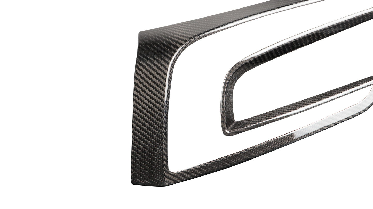 Gloss Dry Carbon Fiber Taillight Trims For Tesla Highland Model 3 2023+