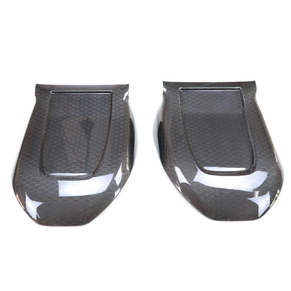 For Tesla Model 3 & Y Honeycomb Dry Carbon Fiber Seat Back Replacement Cover 2 Pcs 2017-2022