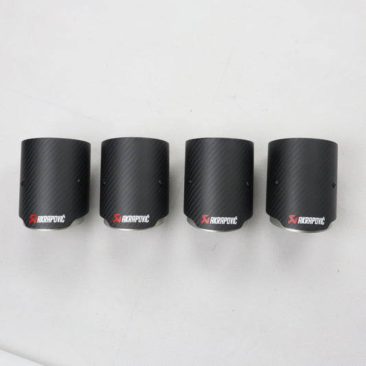 BMW F80 F82 F83 F87 M2 M3 M4 Gloss Carbon Fiber Exhaust Tips(70-92-120MM) 4Pcs Per Sets