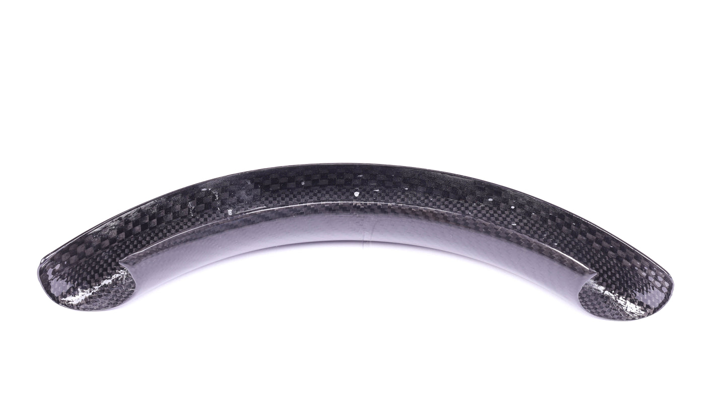 Gloss Dry Carbon Fiber Steering Wheel Top Cap For Tesla Highland Model 3 2023+