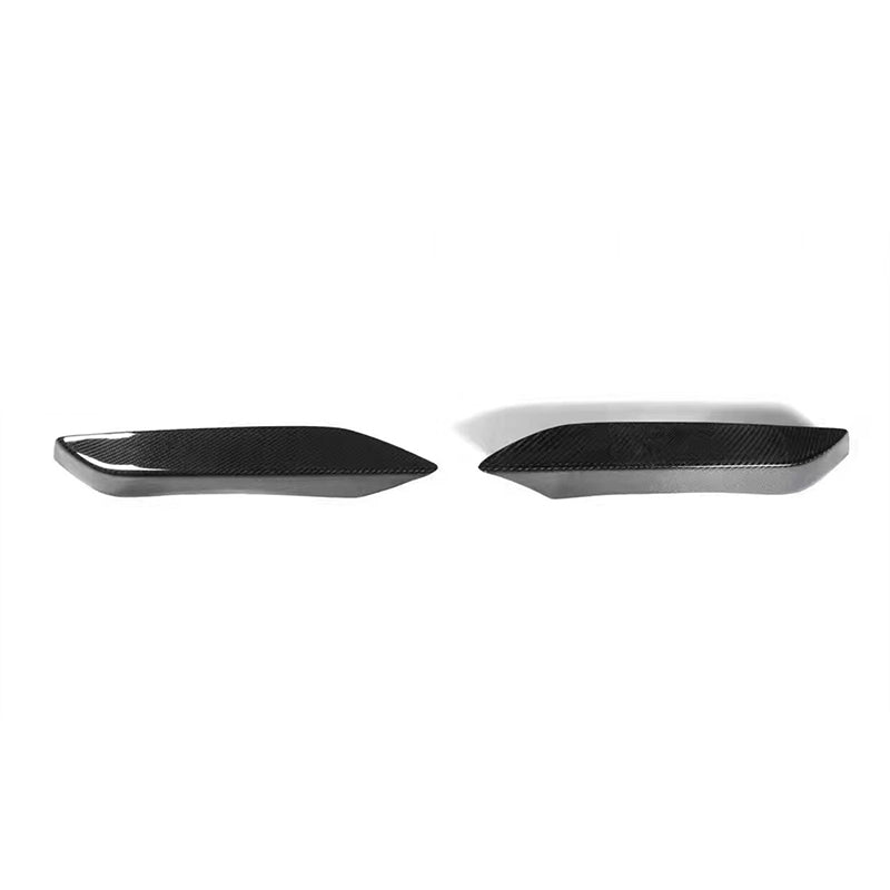 BMW F80 F82 F83 M3 M4 Carbon Fiber Front Bumper Upper Flaps Trims (OEM Type) 2014-2019