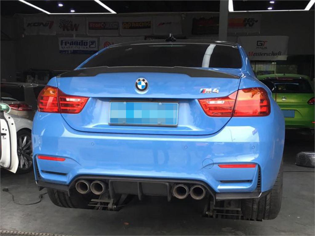 BMW F80 F82 M3 M4 V Type Carbon Fiber Rear Diffuser 2014-2019