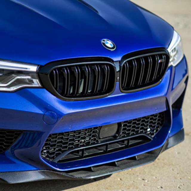 BMW M5 F90 RKP Type Carbon Fiber Front Bumper Lip 2018-2020