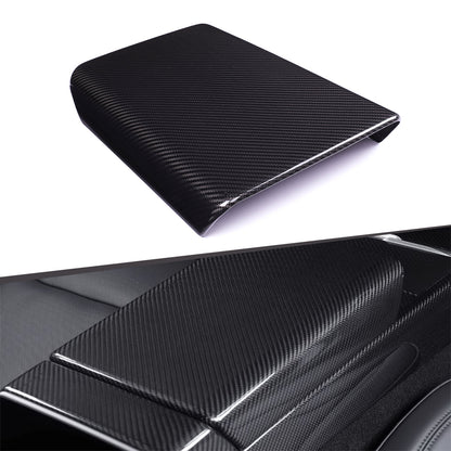 Gloss Dry Carbon Fiber Armrest Cover For Tesla Highland Model 3 2023+